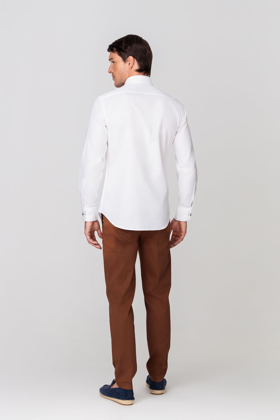 men’s cotton shirt white rx slim