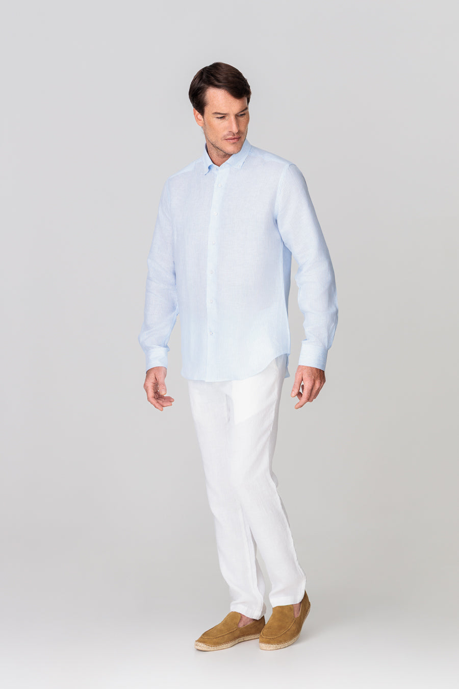 men’s linen pants light blue
