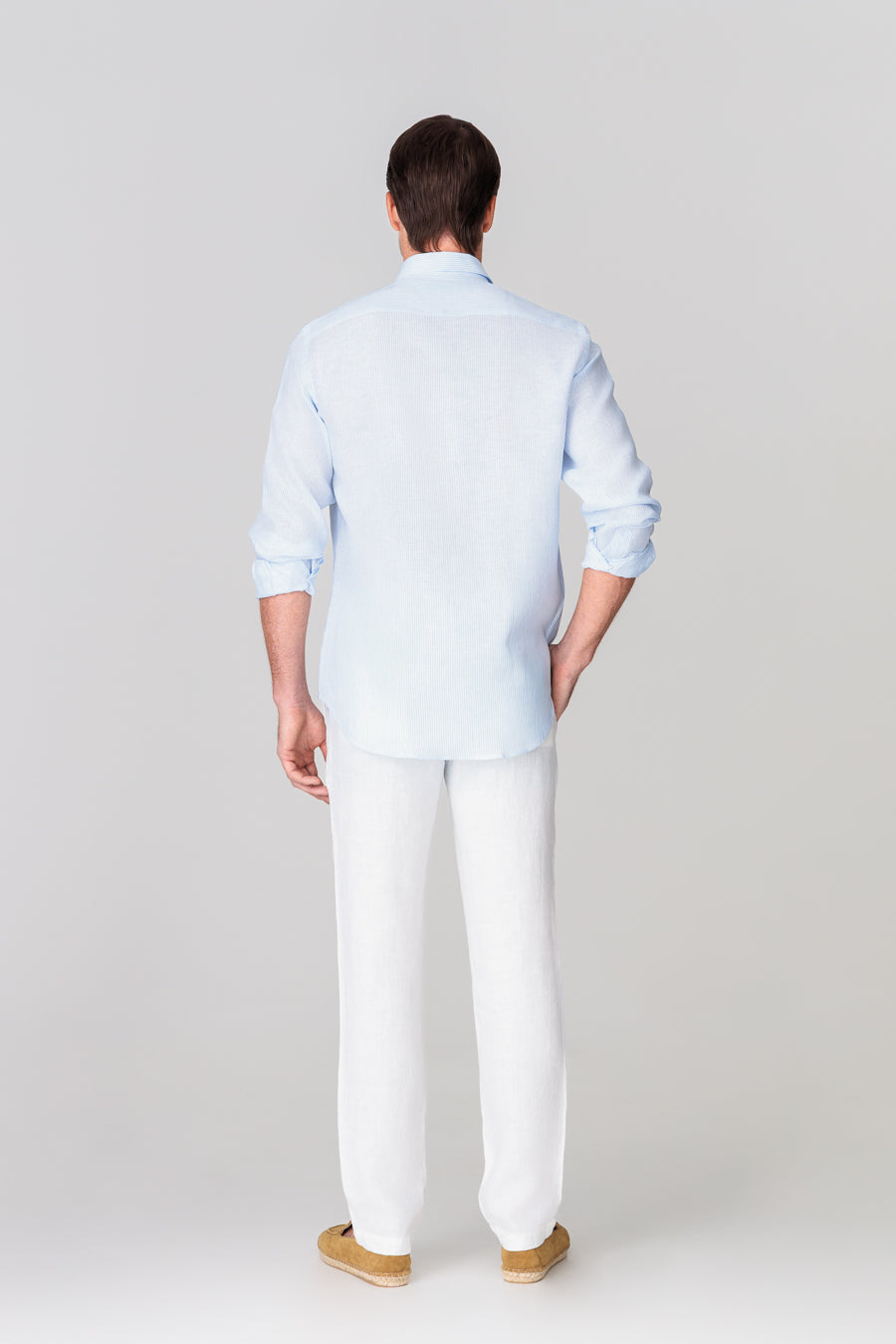 men’s linen pants light blue