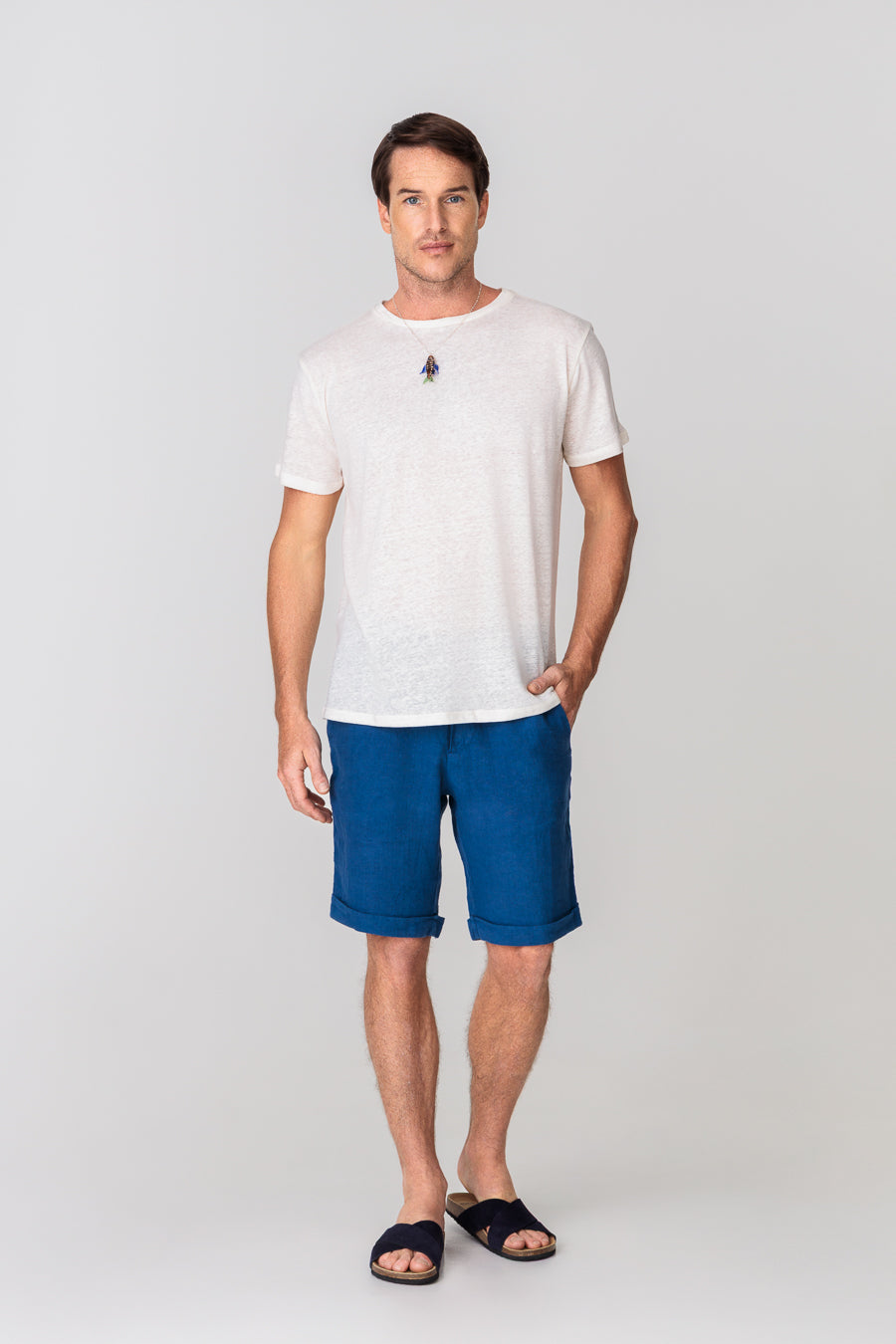 men’s linen bermuda jeans
