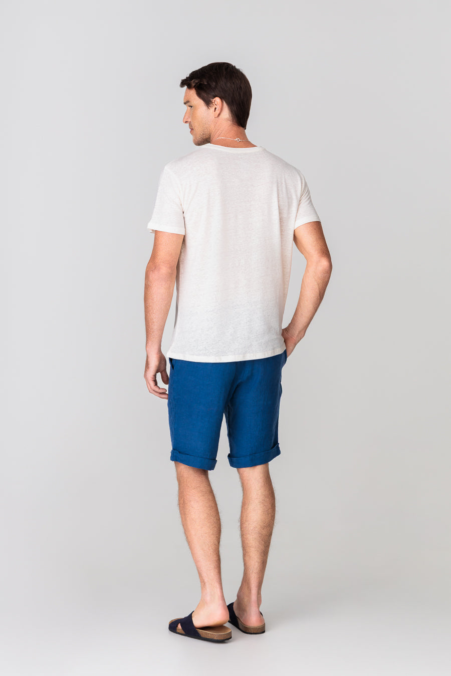 men’s linen bermuda jeans