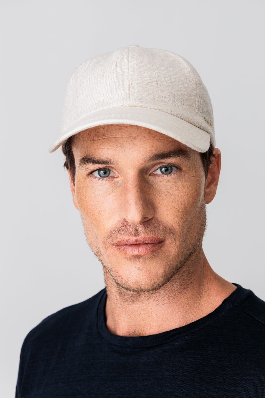 gorra lino para hombre beige