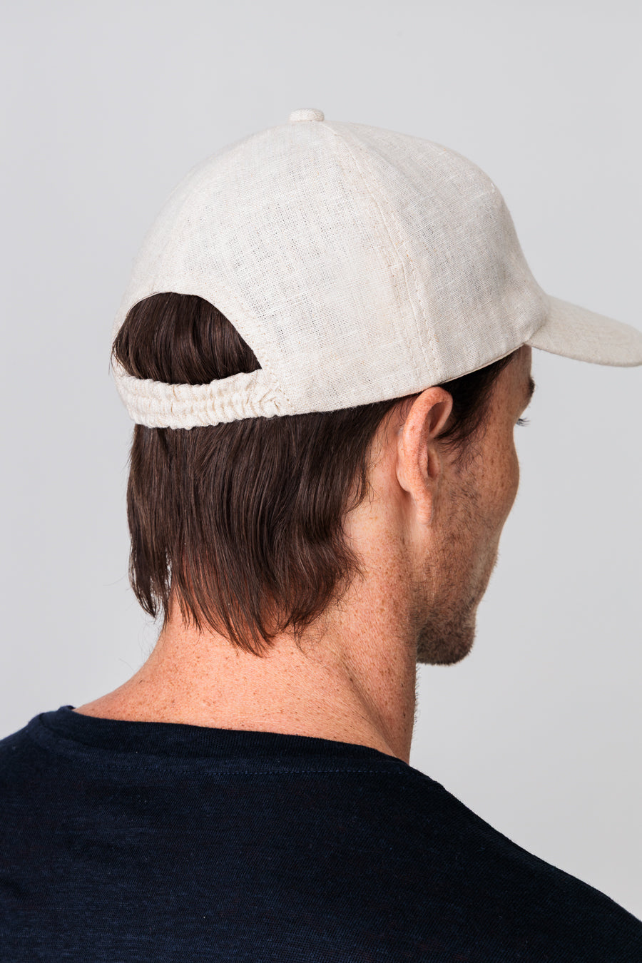 gorra lino para hombre beige