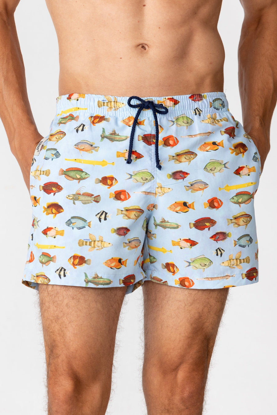 men’s polyester swim trunk ned