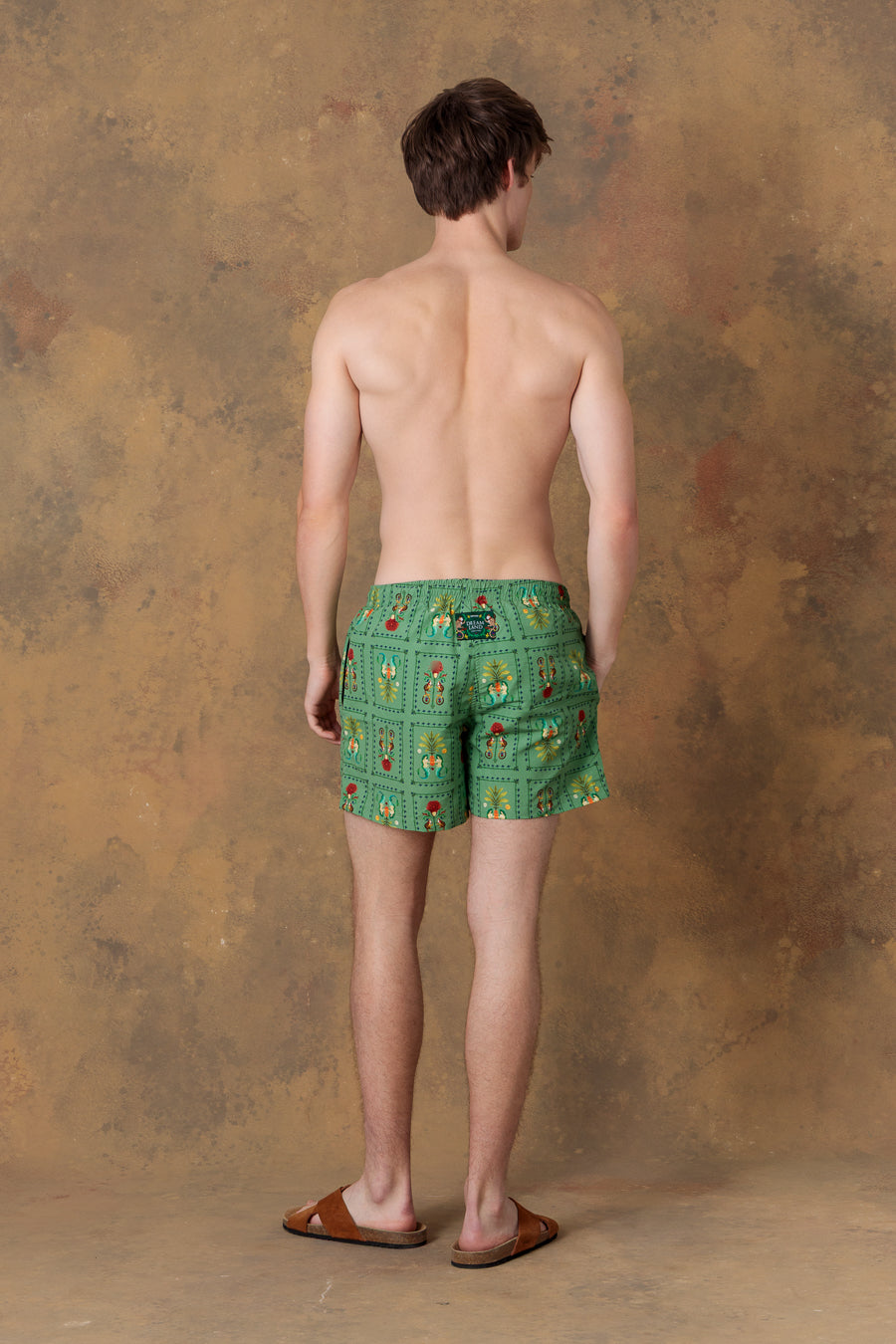 Bañador dionisio verde para hombre