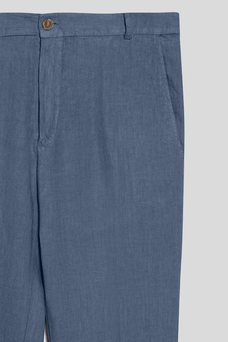 Pantalon en lino para hombre azul horizon