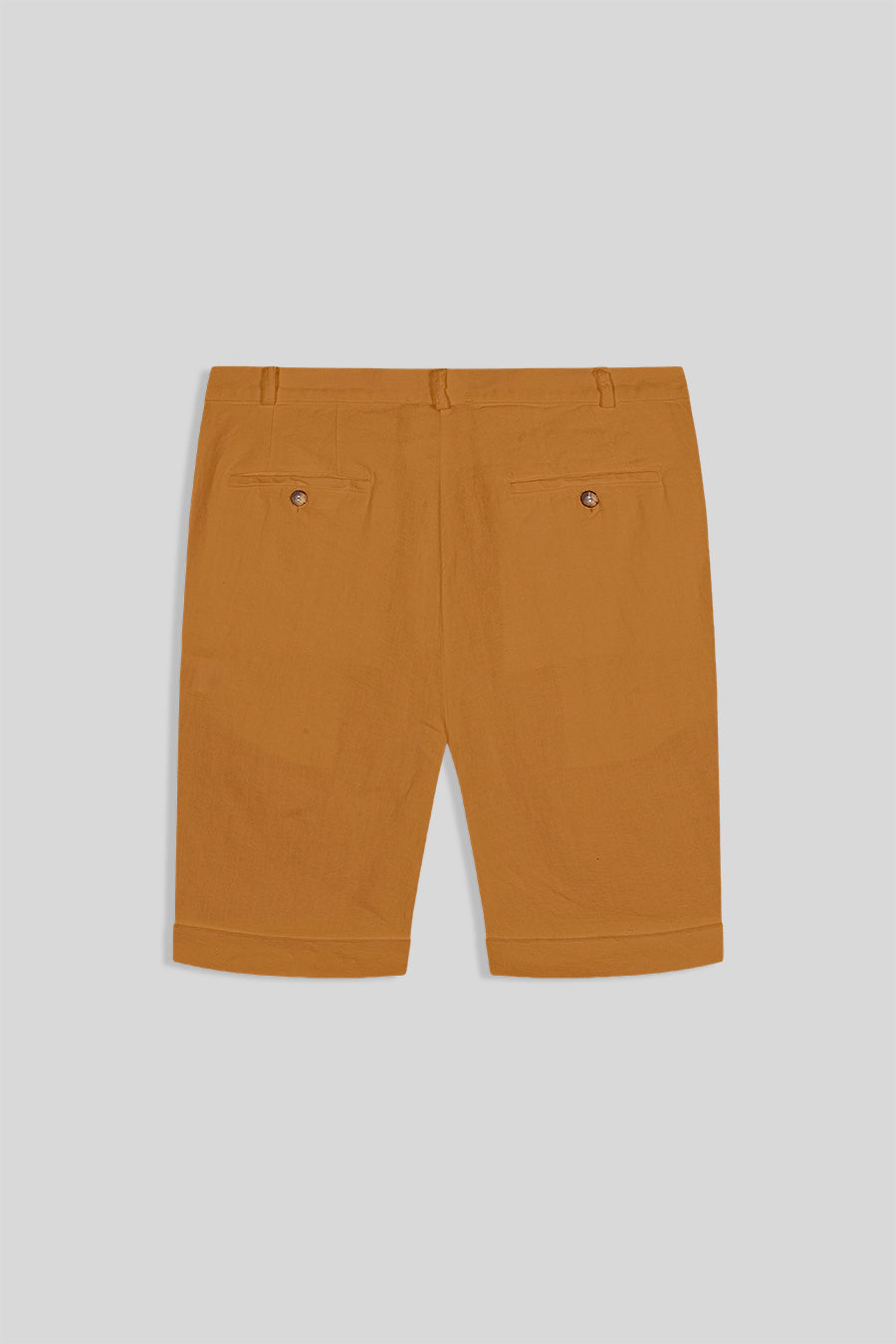 Bermuda de lino para hombre sudan marrón