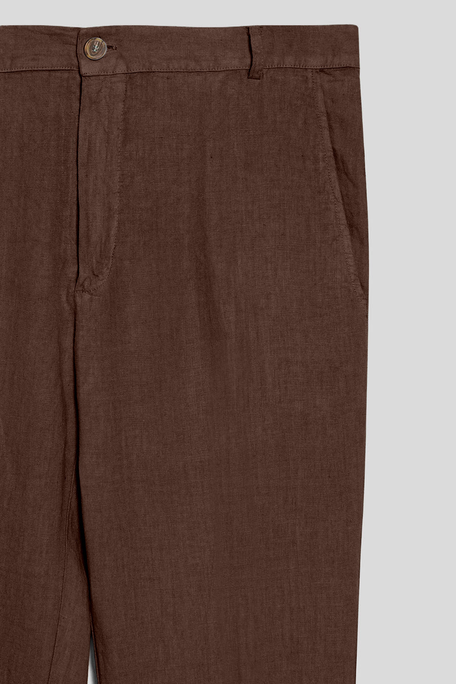 Pantalon de lino para hombre chocolate