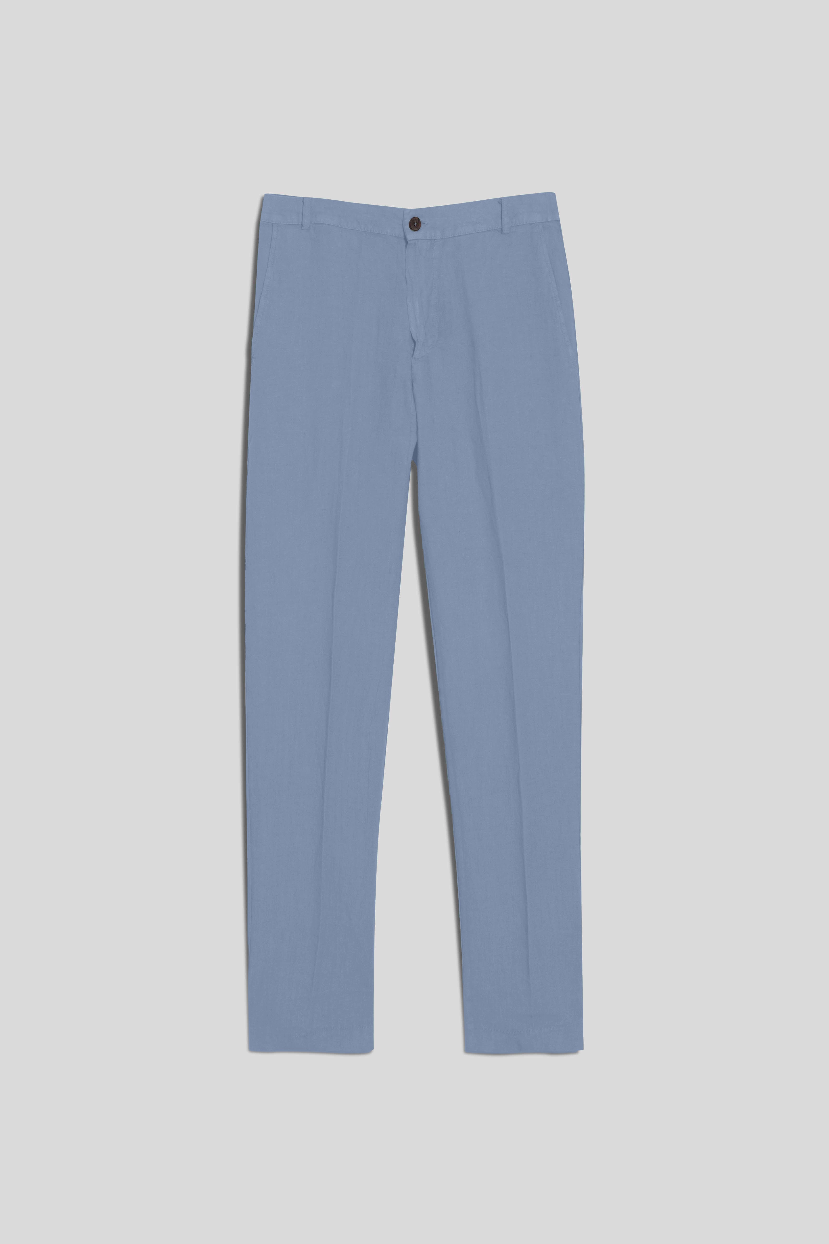 Men's linen pants forever blue
