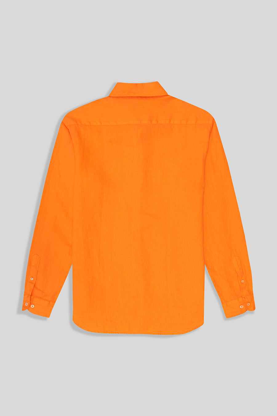 basic linen shirt strong orange - soloio