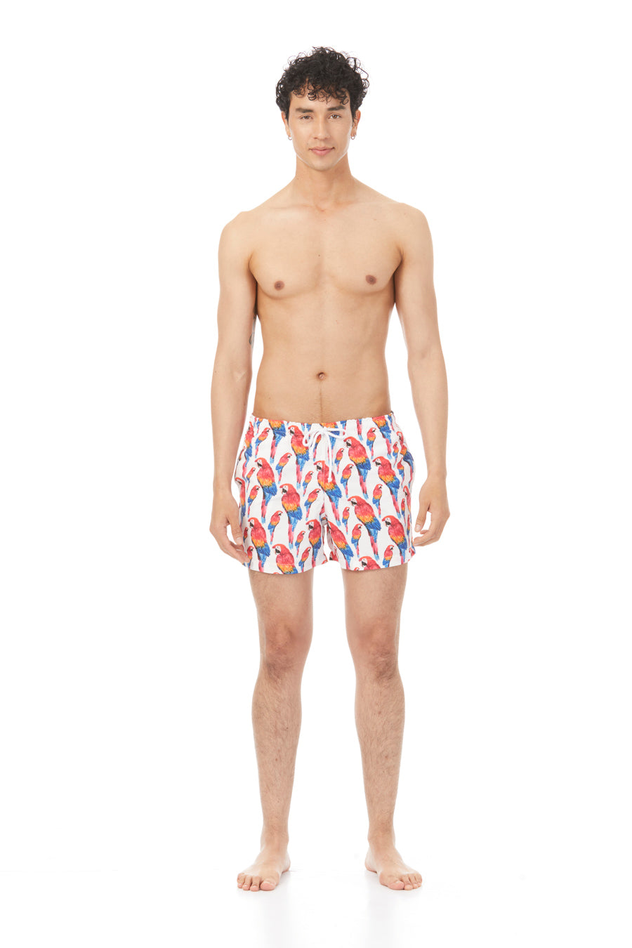 papagayo swim trunk red