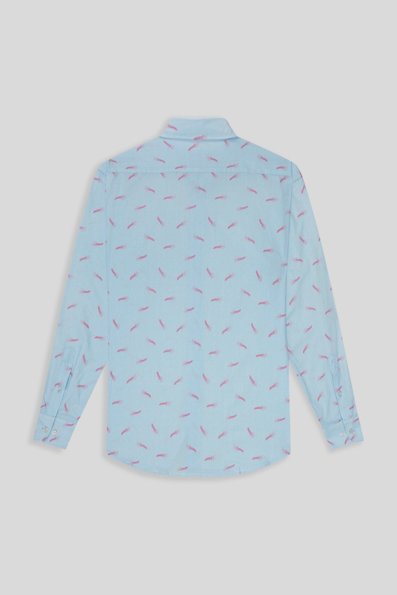 acqua cotton shirt sky blue - soloio