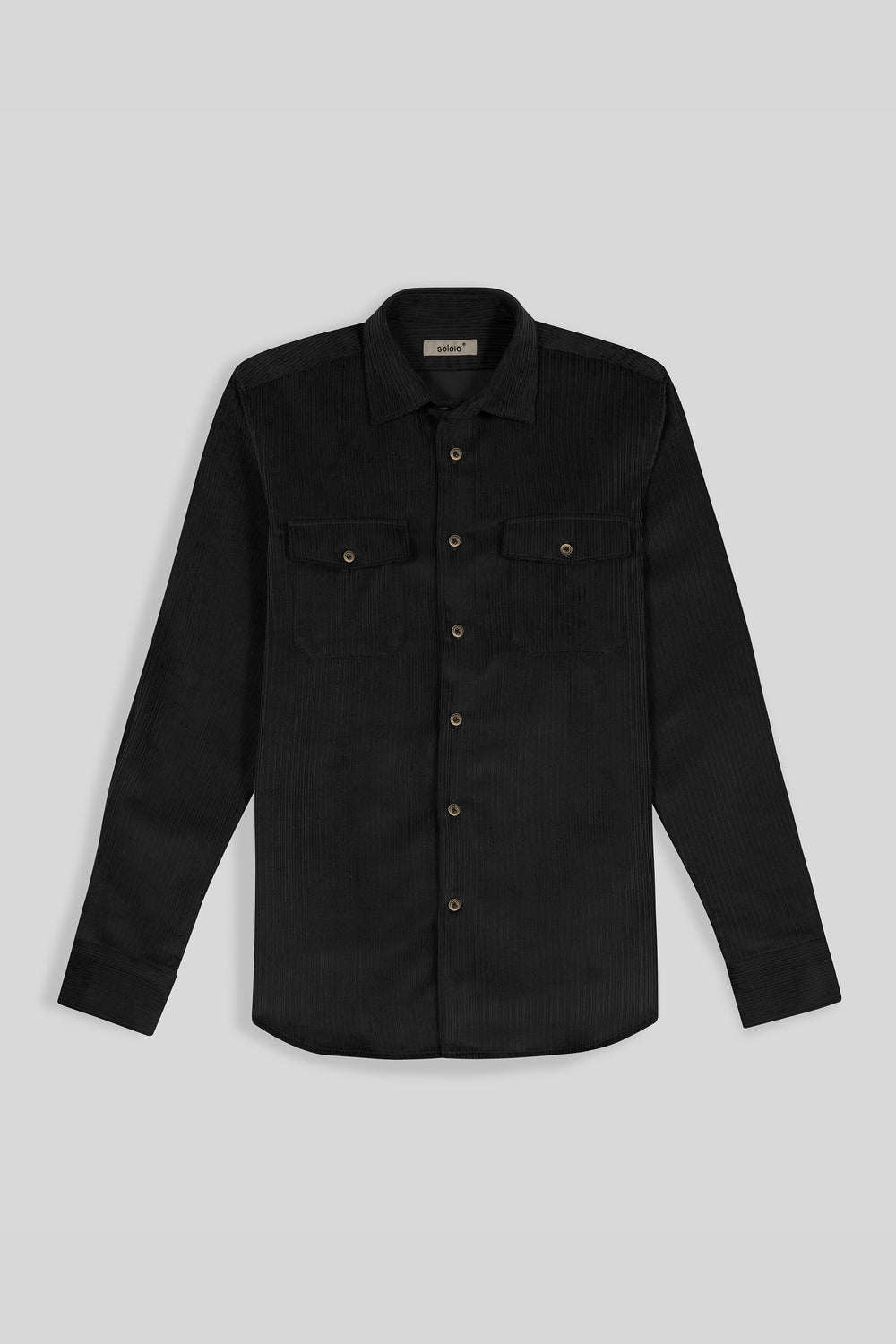 alfredo overshirt black - soloio