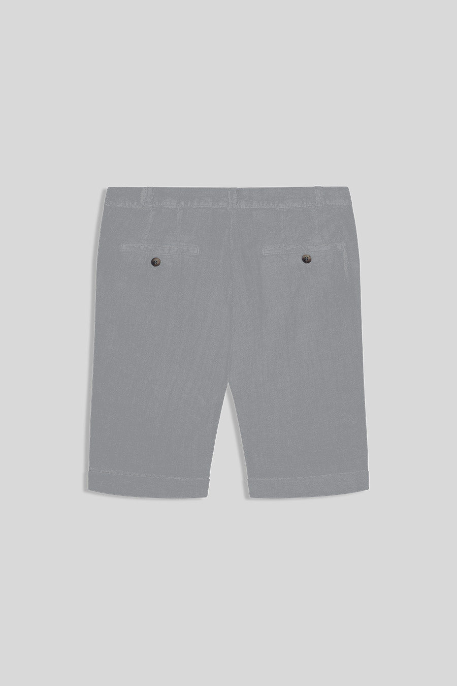 men’s linen bermuda smoke