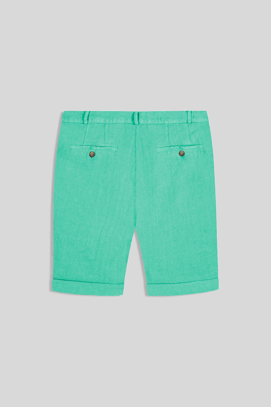 men’s linen bermuda light blue