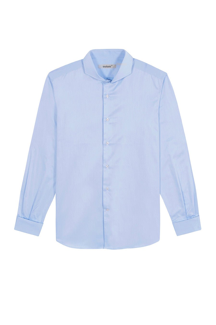 basic light blue cotton shirt - soloio