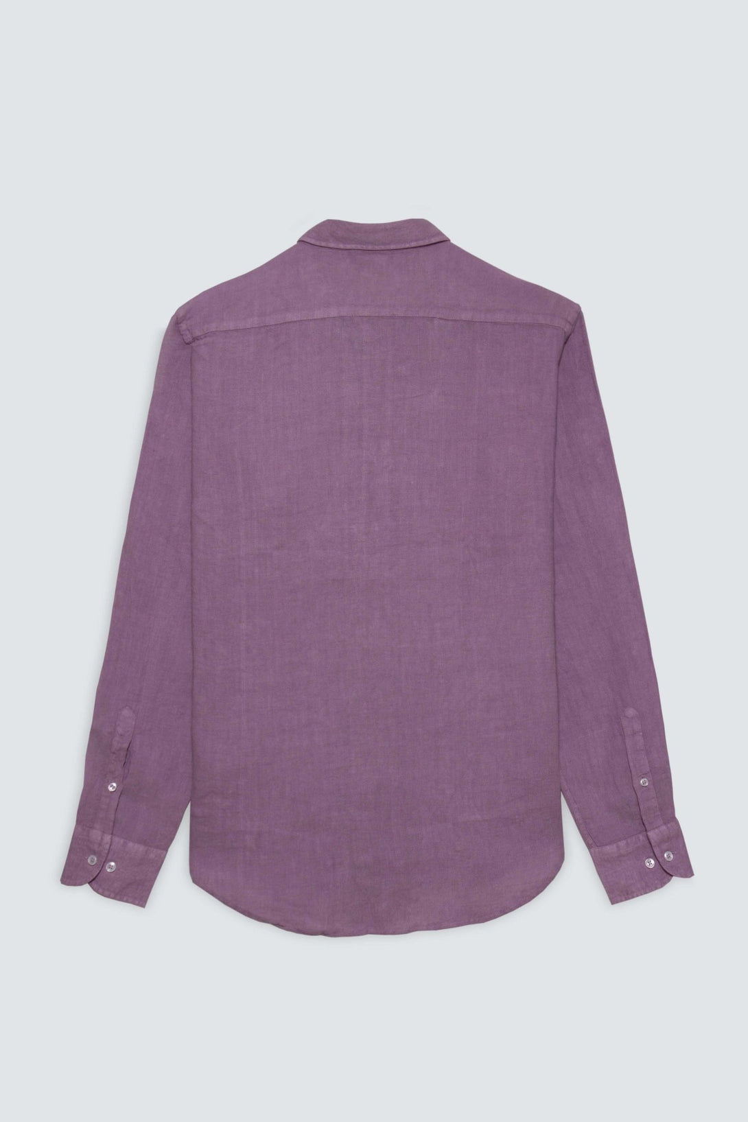 basic linen shirt grape - soloio