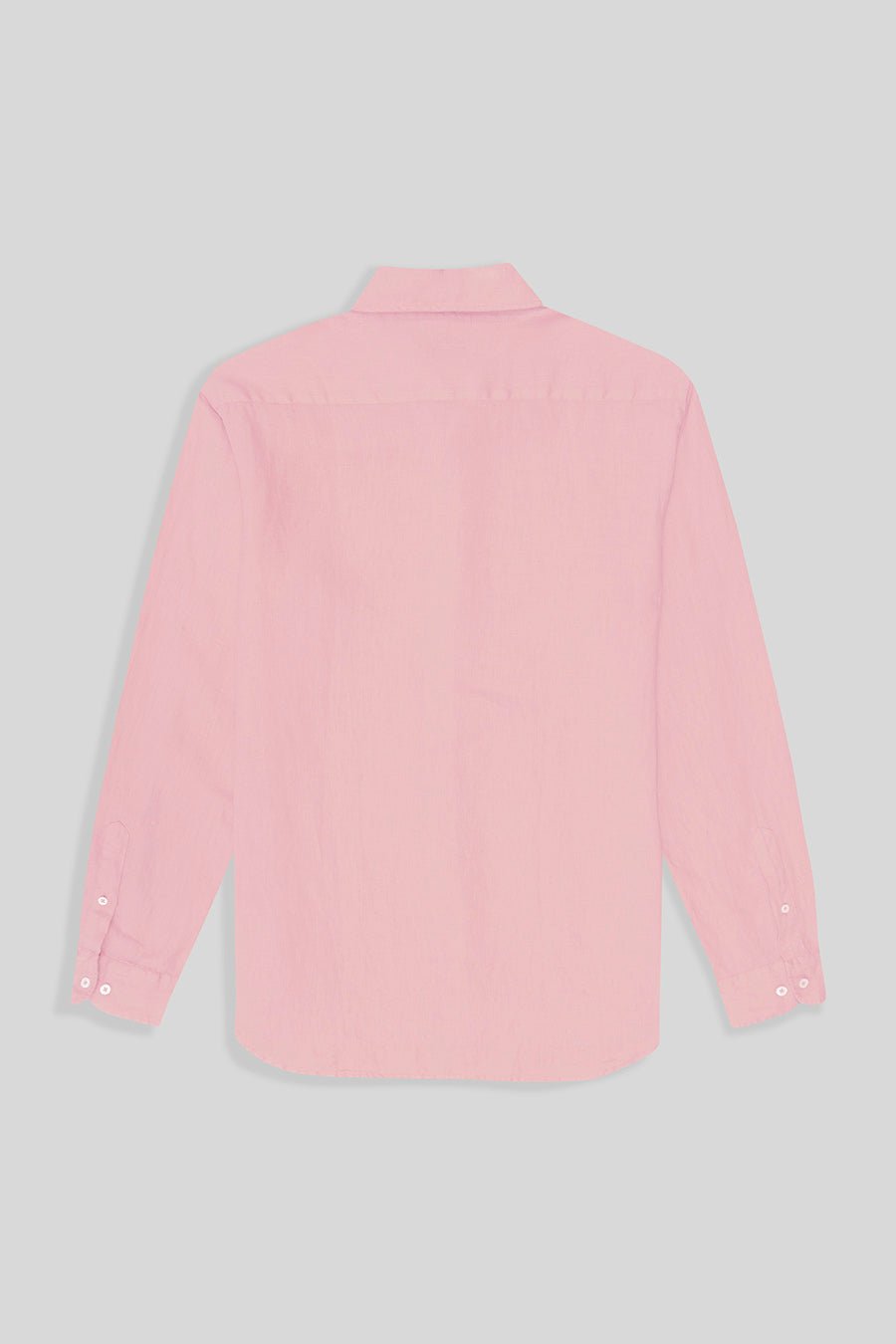 basic linen shirt pink - soloio