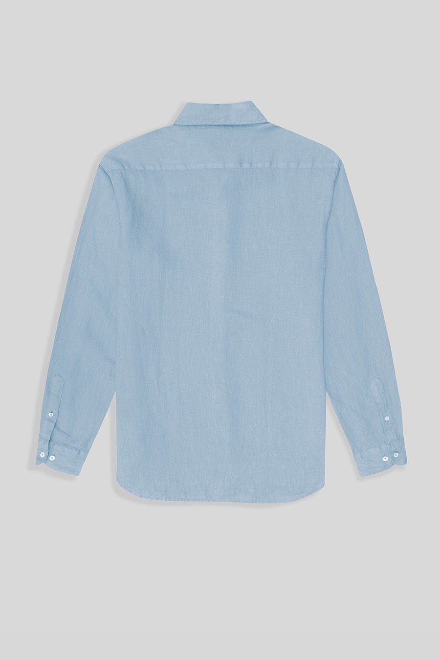 basic linen shirt sky blue - soloio