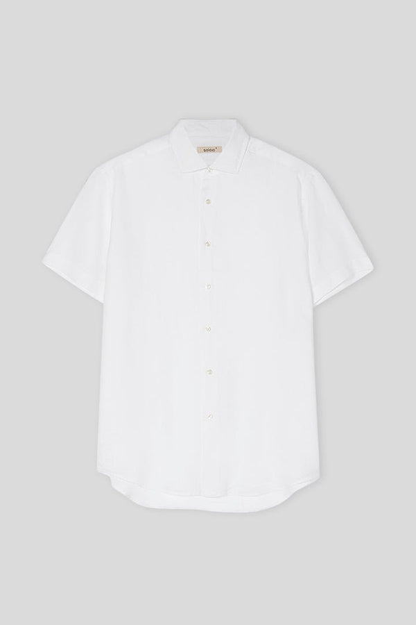 basic linen shirt white mc - soloio