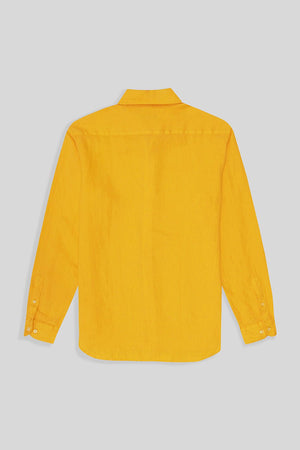 basic linen shirt yellow fruit - soloio