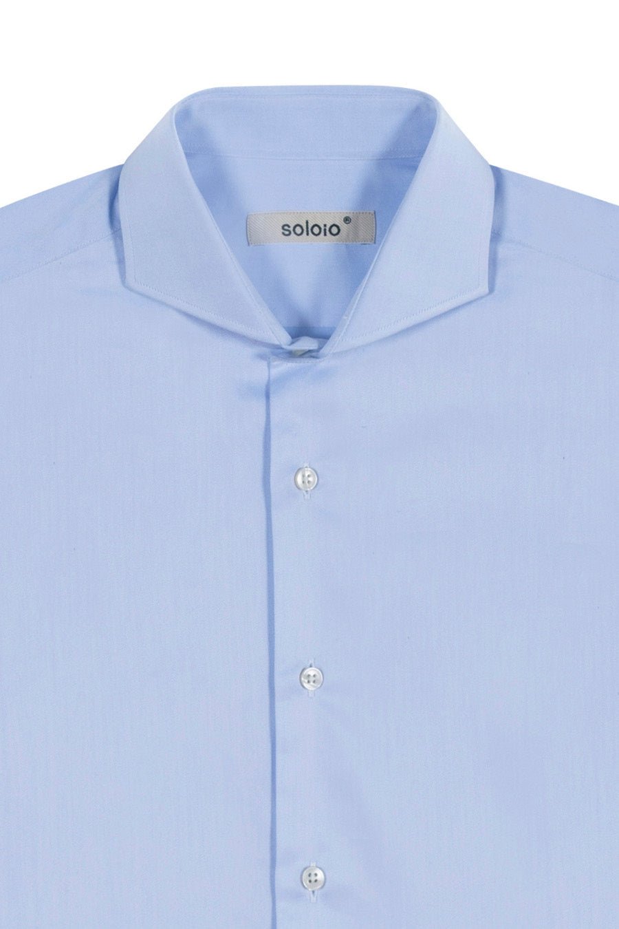 basic sky blue cotton shirt - soloio