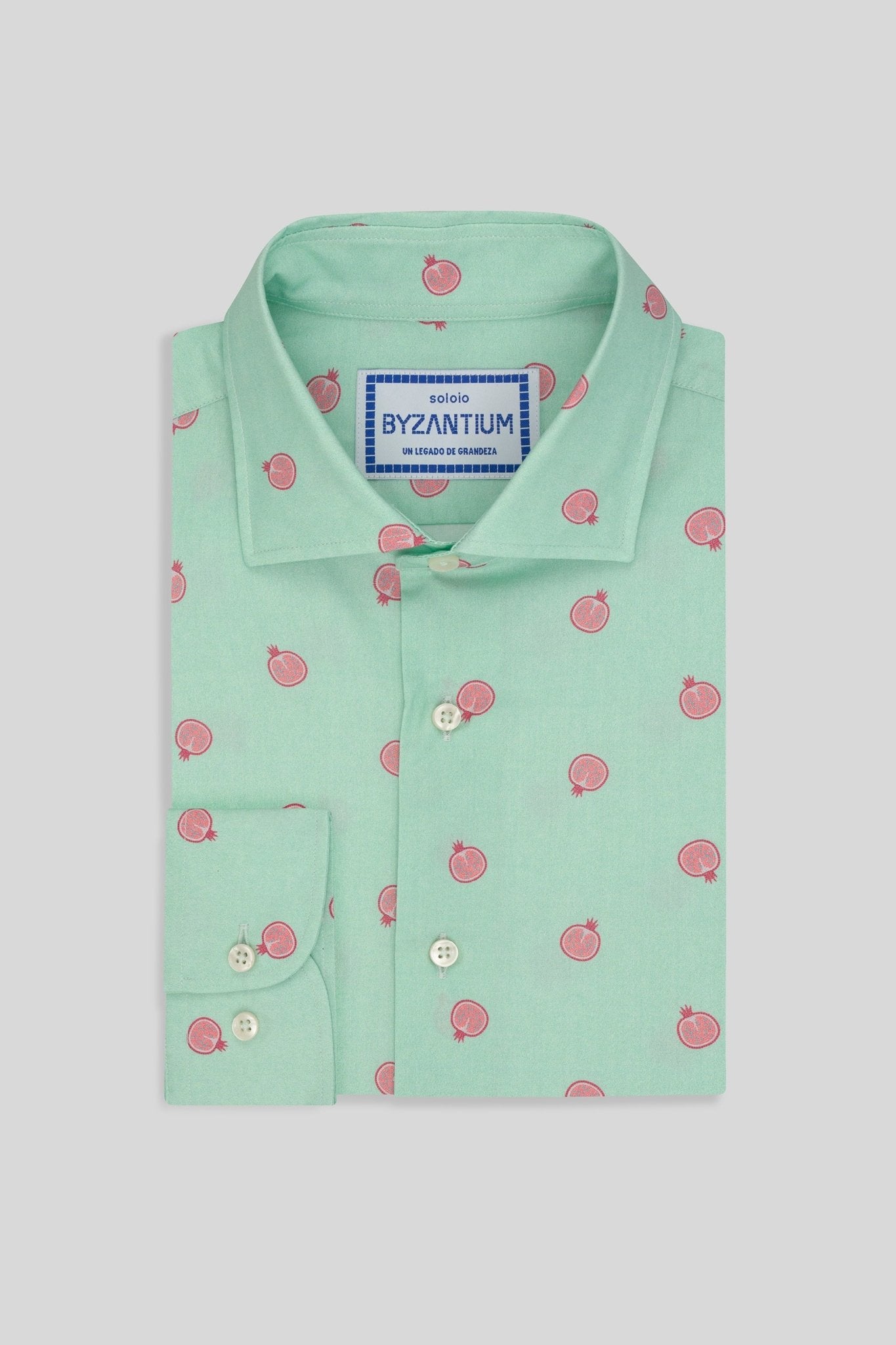 bastión cotton shirt aquamarine - soloio