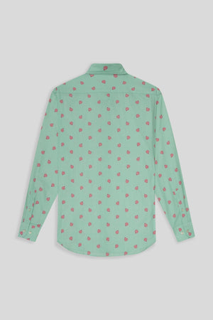 bastión cotton shirt aquamarine - soloio