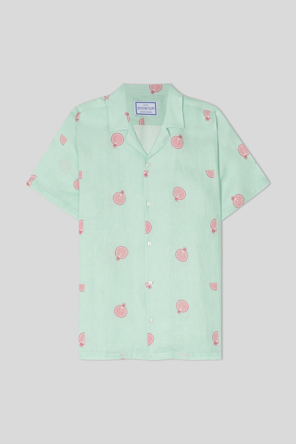 bastión linen shirt aqua - soloio