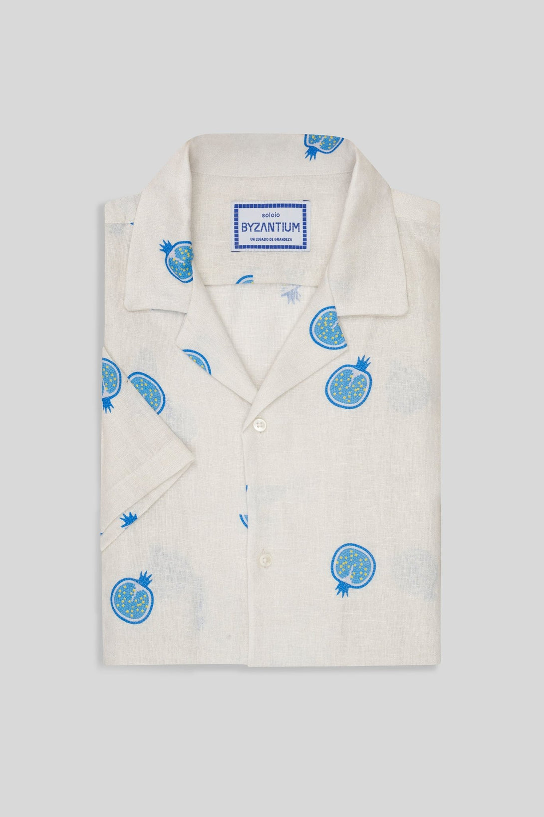 bastión linen shirt mc white - soloio