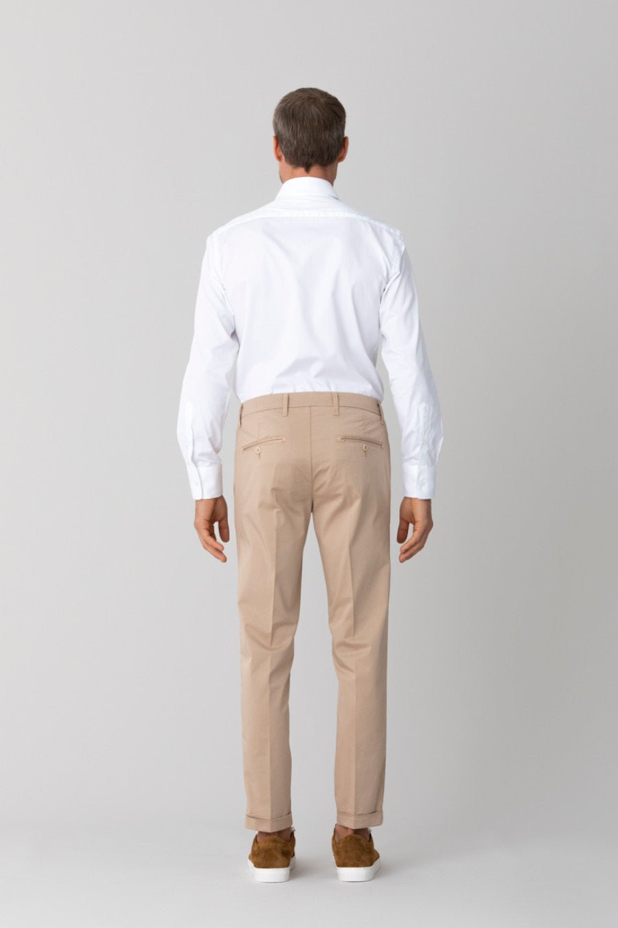 beige mauro pants - soloio