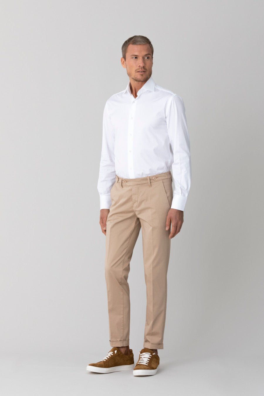 beige mauro pants - soloio