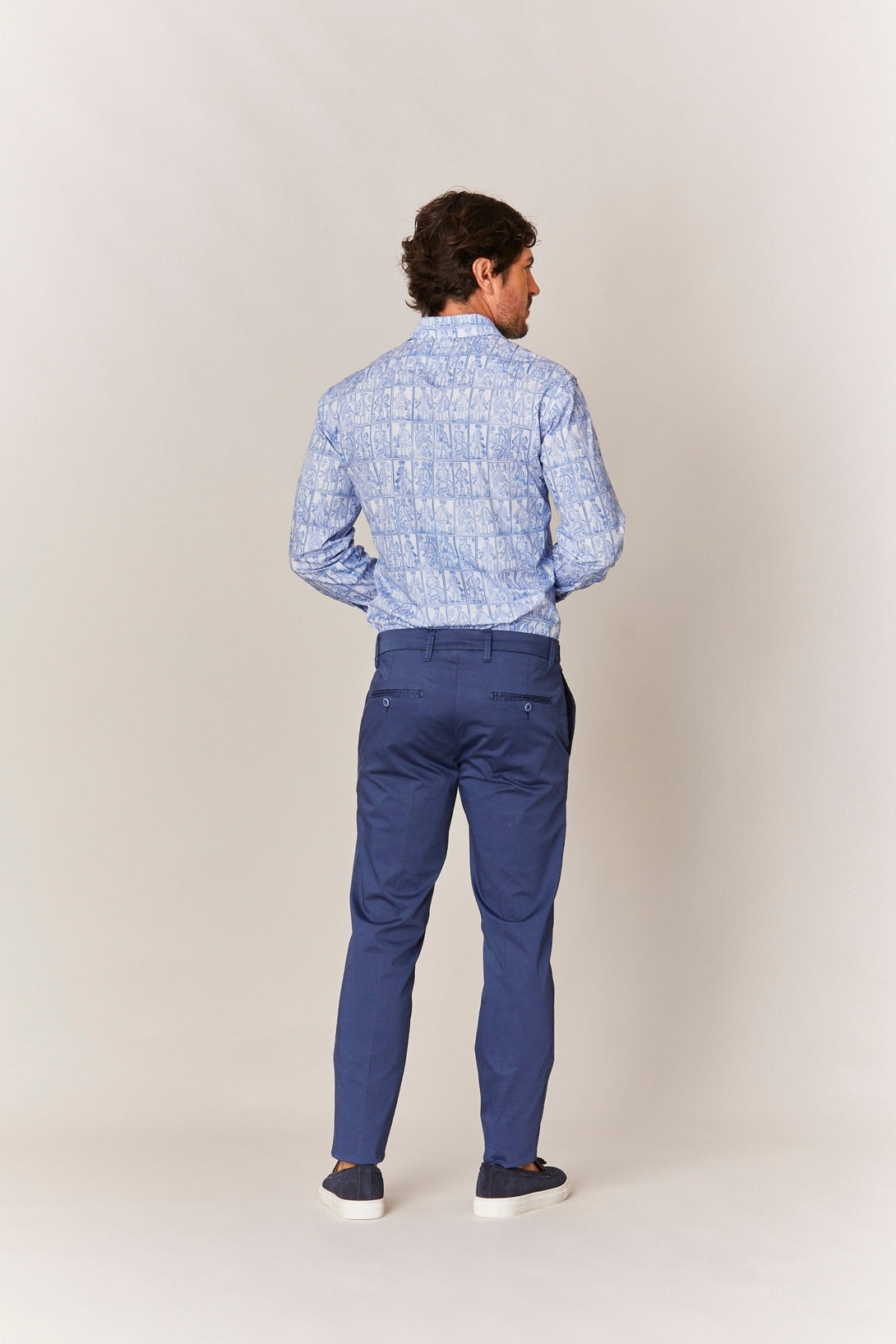 blue giorgio shirt - soloio