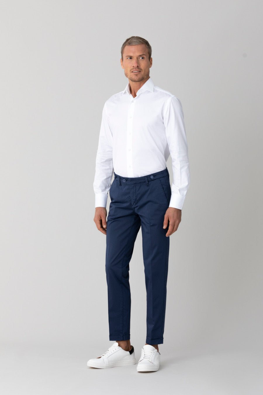 blue mauro pants - soloio