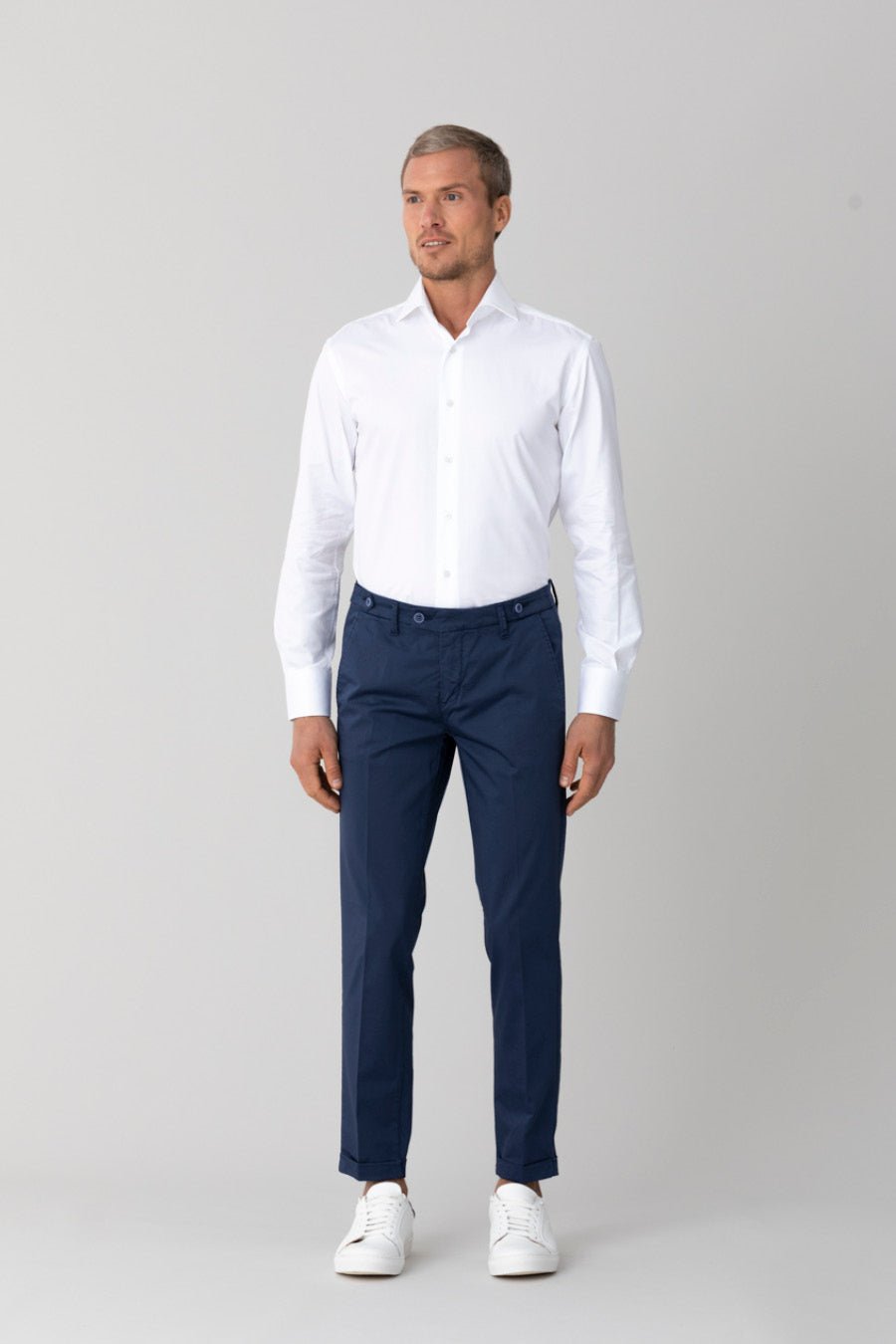 blue mauro pants - soloio