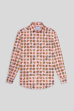byzantium cotton shirt pink - soloio