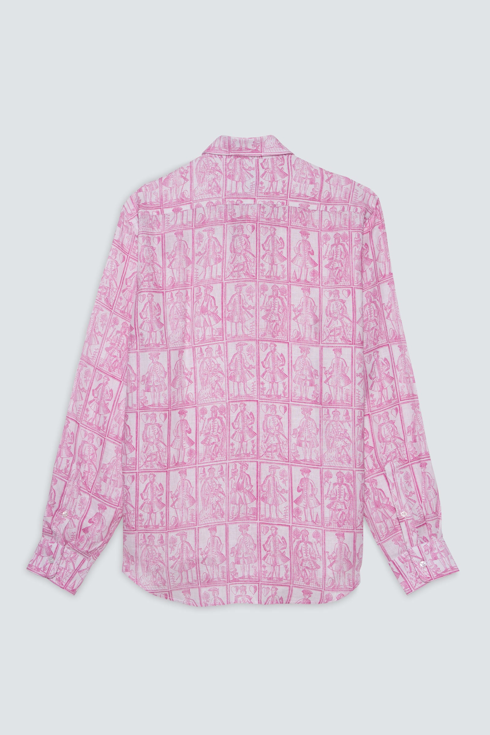 camisa de tarjetas rosa