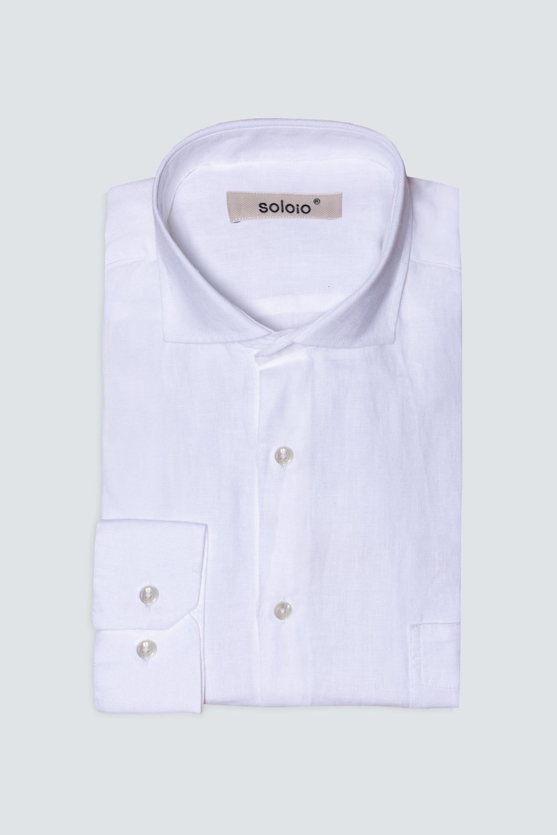 Camisa lino guayabera 4 bolsillos - soloio