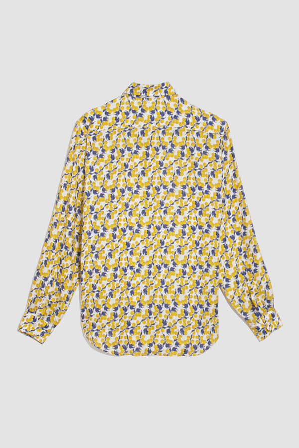yellow gooseberry linen shirt