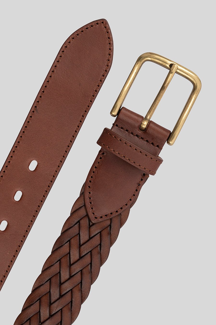 cogna braided leather belt - soloio