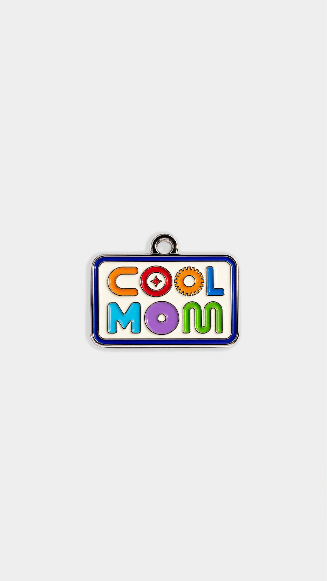 Iraca palm fish and cherries keychain "Cool Mom"