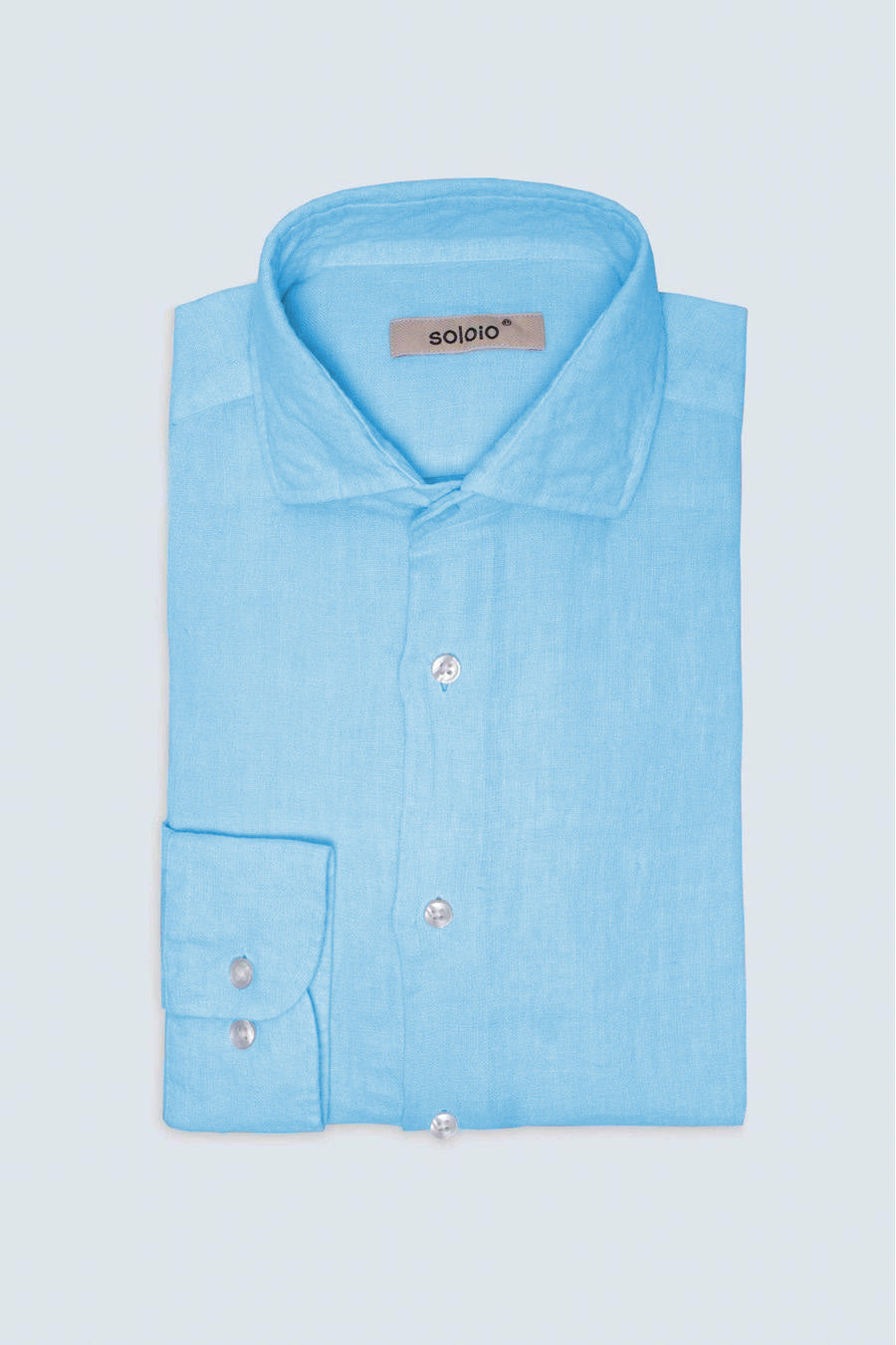 men’s linen shirt sky blue