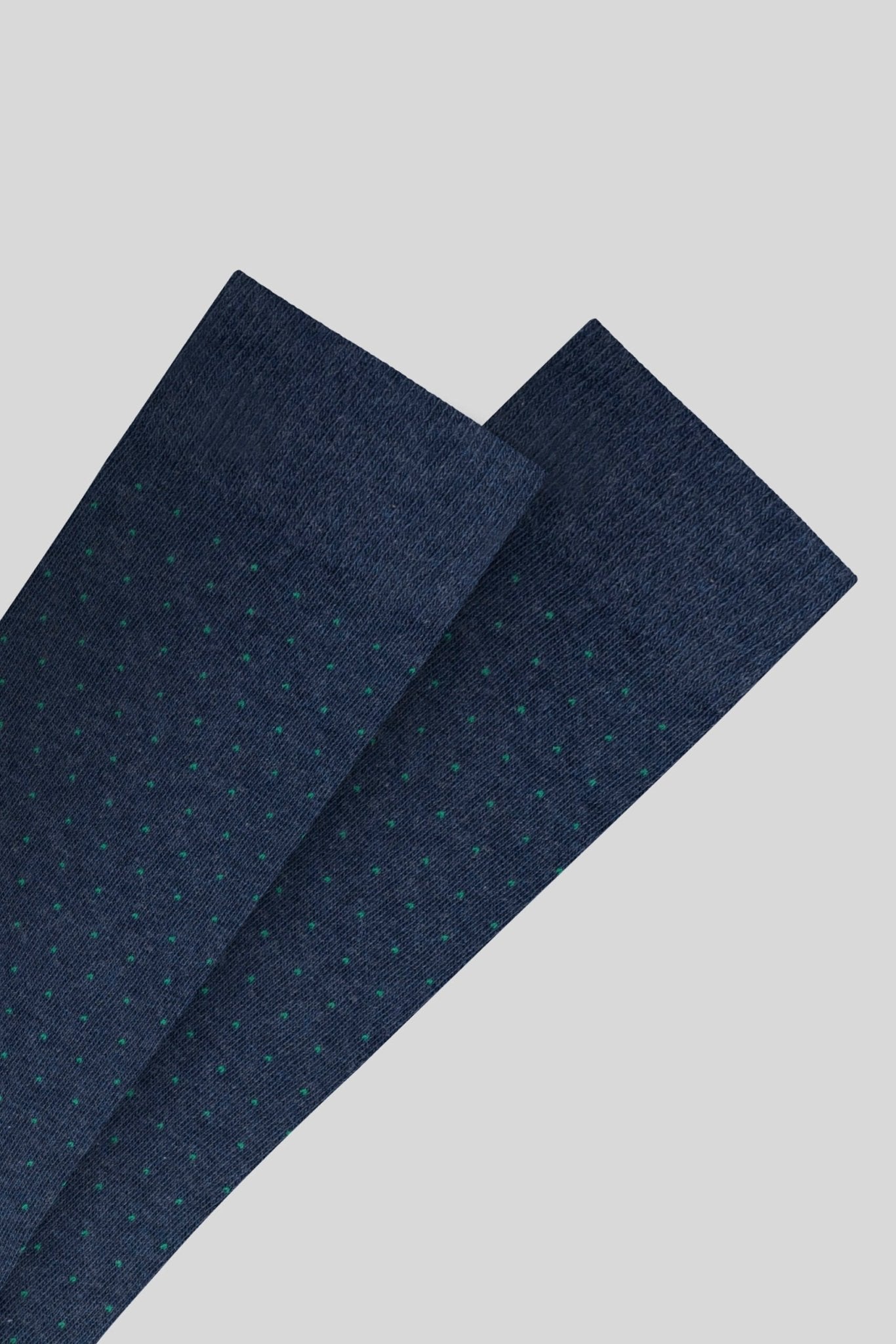 dotted sock navy green - soloio