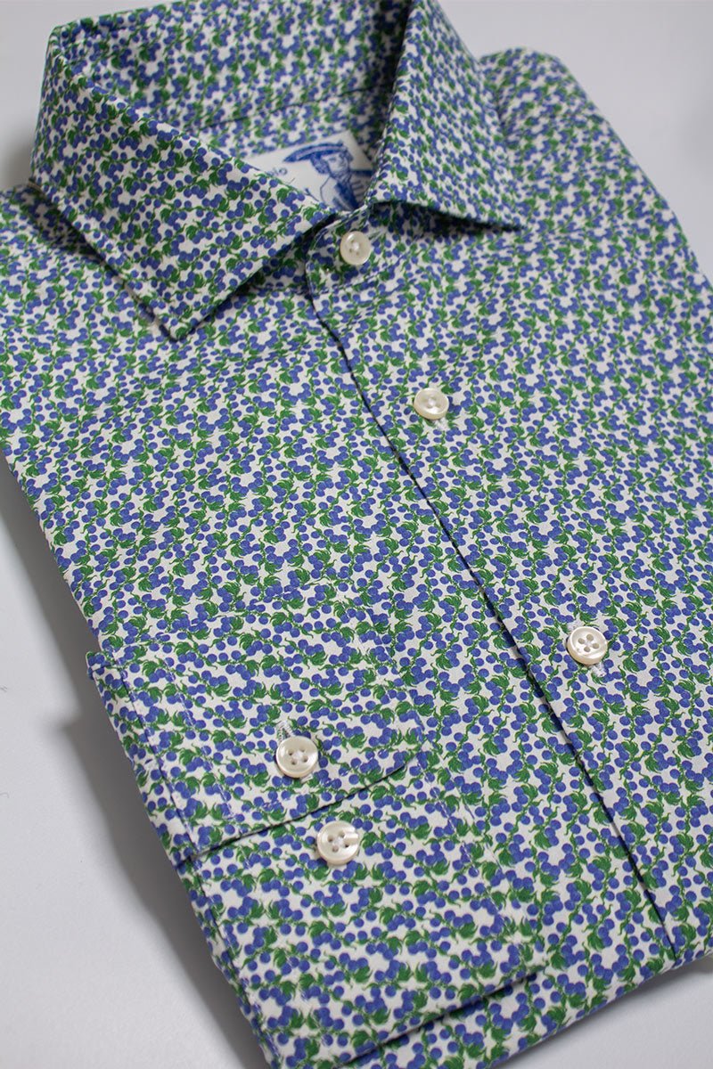 dürer cotton shirt navy - soloio