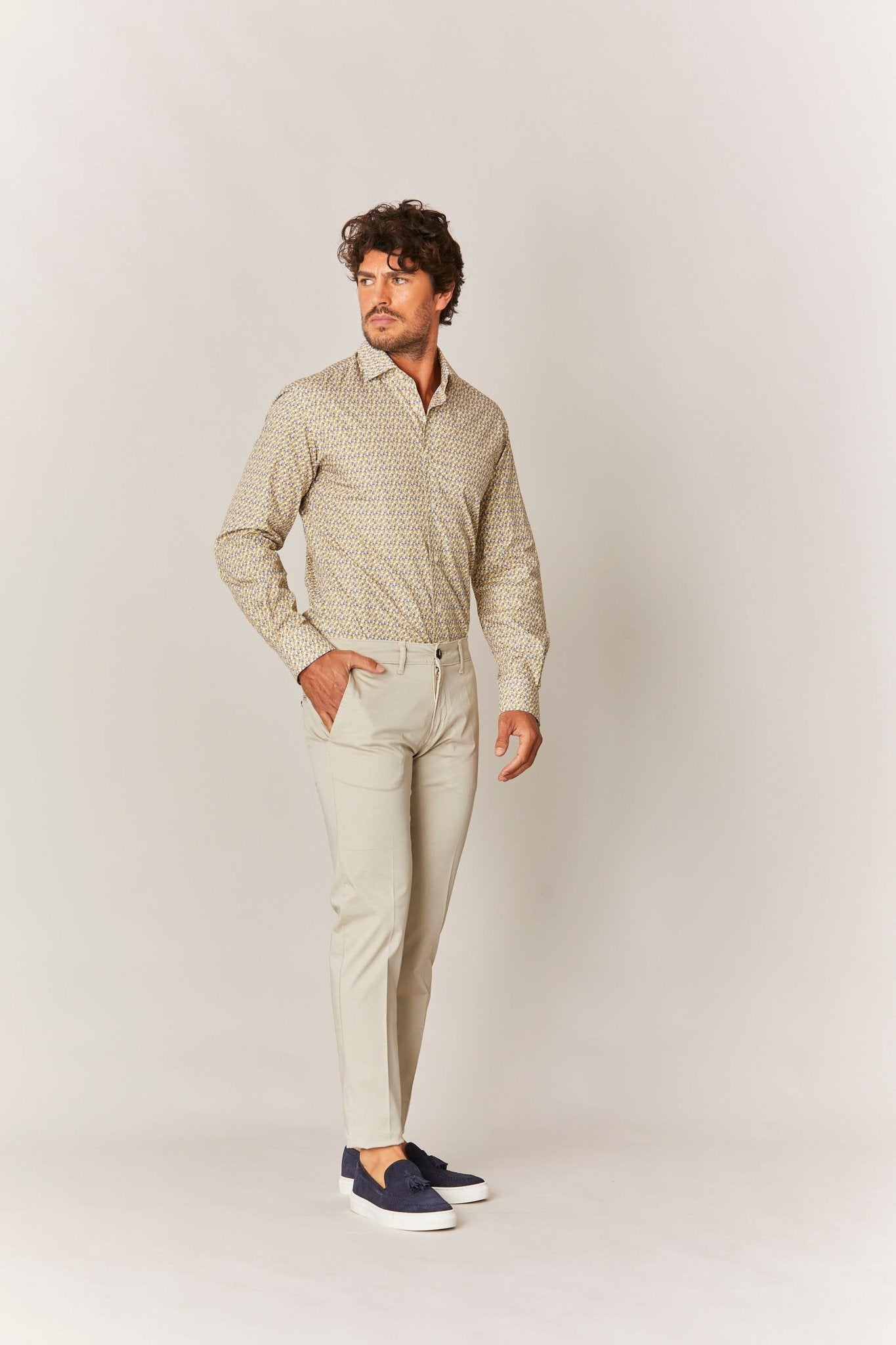 dürer cotton shirt yellow - soloio