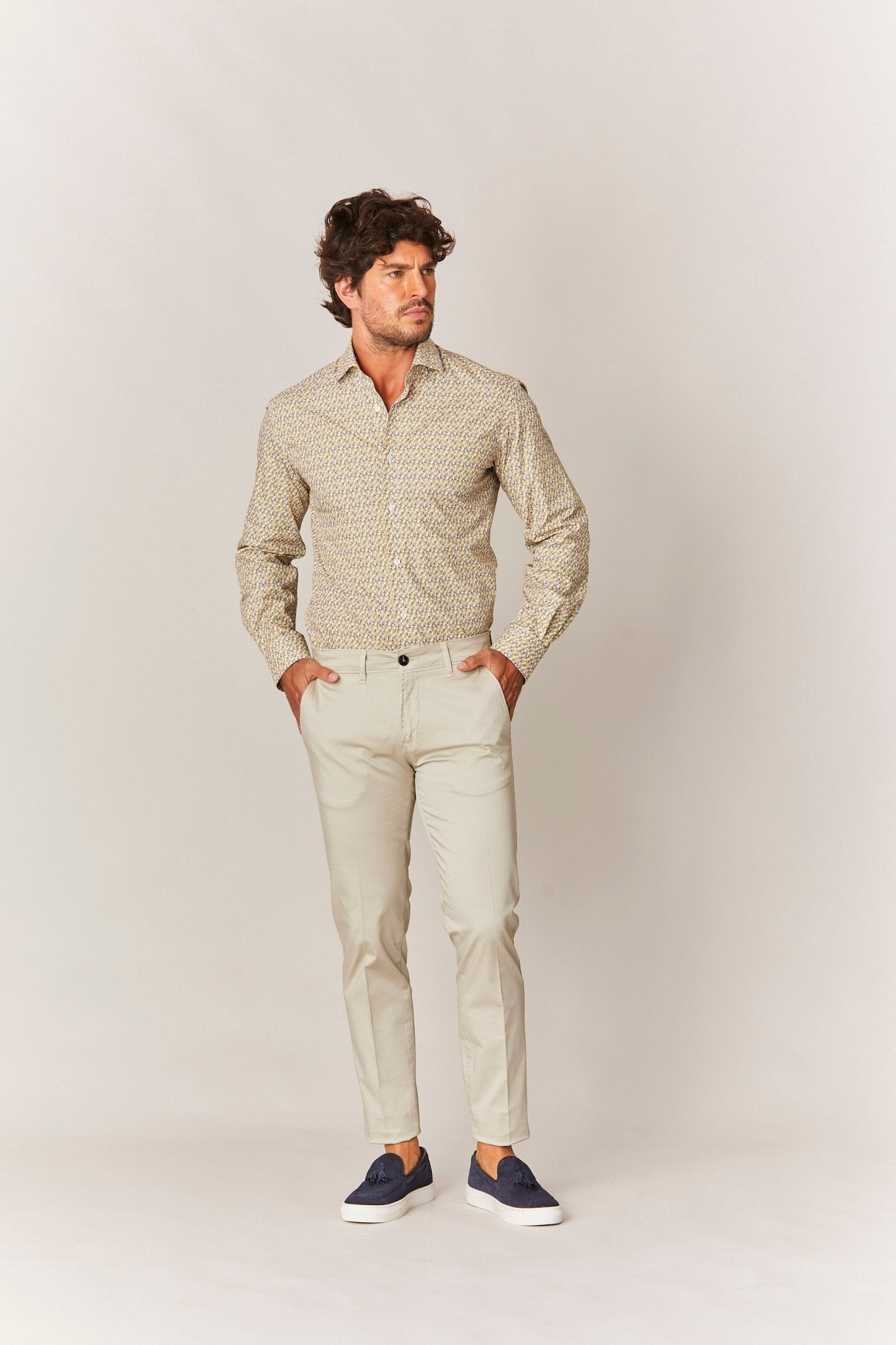 dürer cotton shirt yellow - soloio