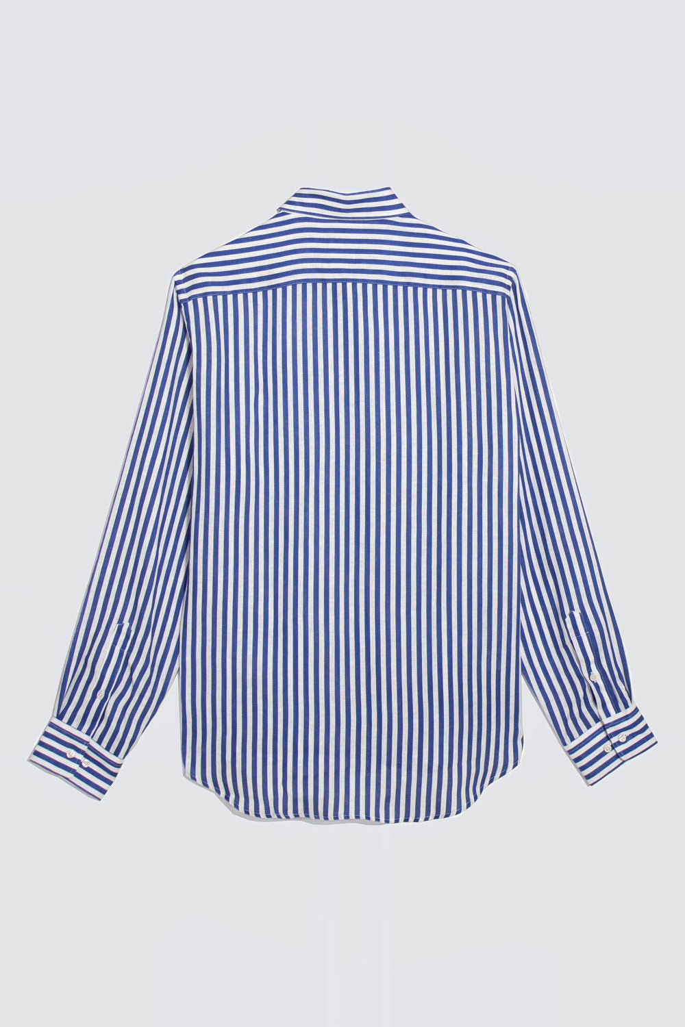 electric blue stripes shirt - soloio