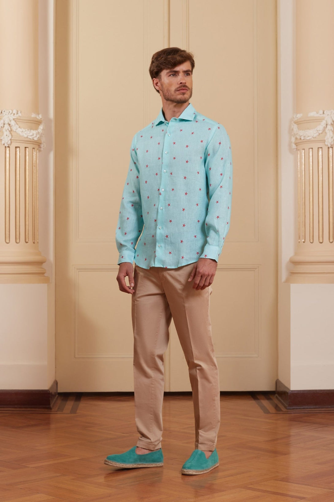 estelle shirt turquoise - soloio