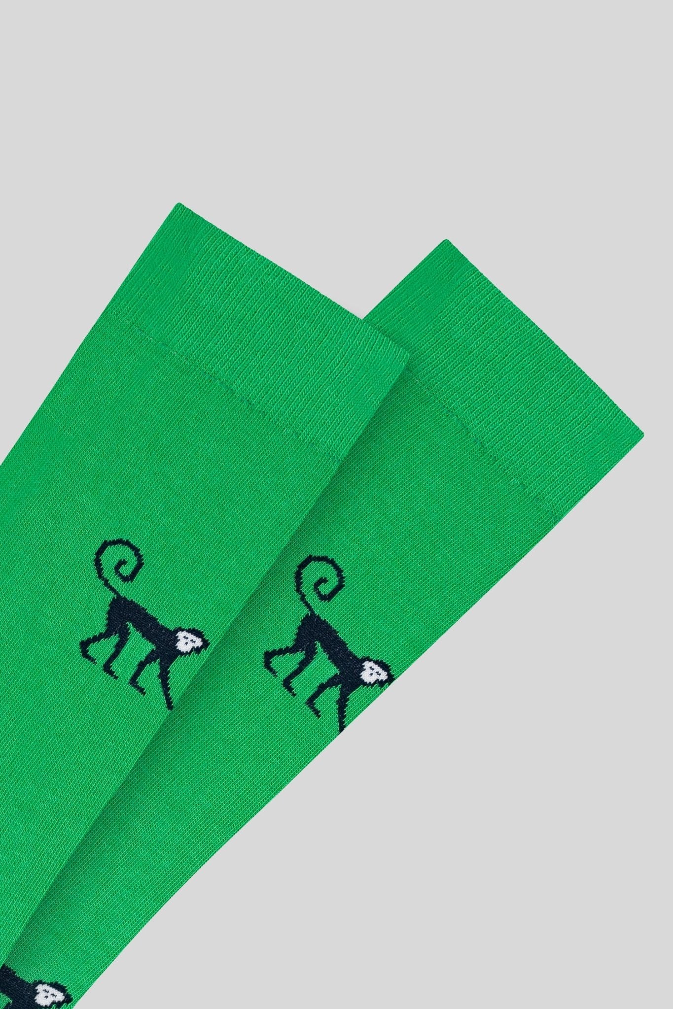 green and navy monkey sock - soloio