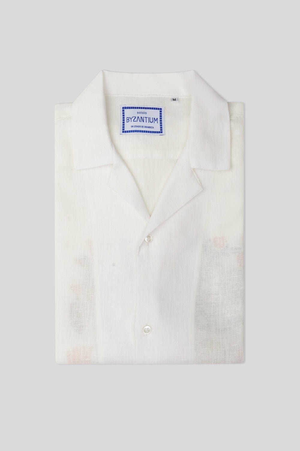 imperio linen shirt mc white - soloio